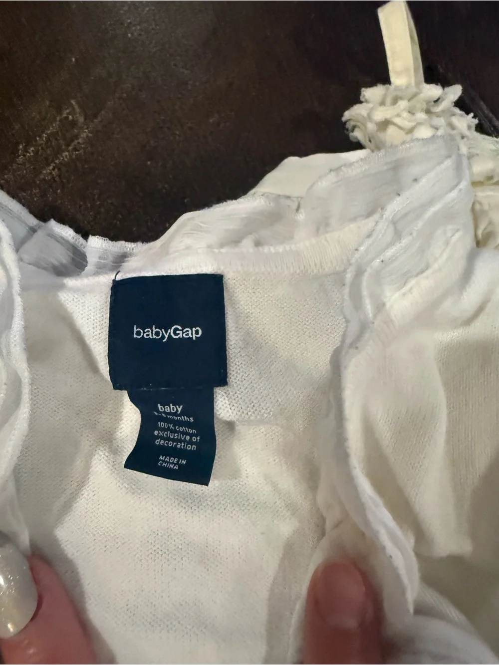 GAP White Floral Tank Dress with Green and Light Blue Print